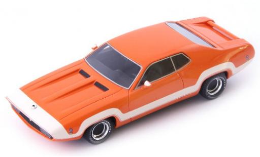 Plymouth Road Runner 1/43 AutoCult Rapid Transit orange/Dekor 1971 miniature
