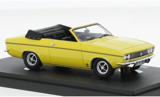 Opel Manta 1/43 AutoCult Autocult/Avenue 43 A cabriolet Karmann jaune 1971 miniature