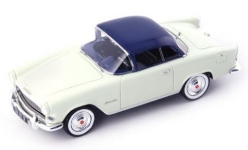 Simca Aronde 1/43 AutoCult Plein Ciel blanche/dunkelbleue 1957 miniature