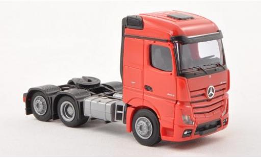 Mercedes Actros 1/87 AWM 2 Streamspace red Solo-Zugmaschine 3-achsig red diecast model cars