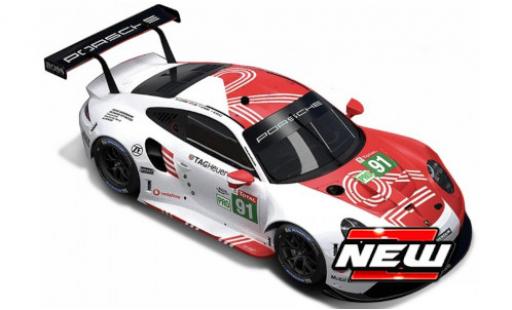 Porsche 992 RSR 1/43 Bburago 911 No.91 24h Le Mans 2020 diecast model cars