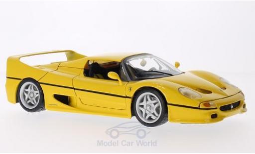 Ferrari F50 1/18 Bburago yellow ohne Vitrine diecast model cars
