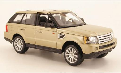 Land Rover Range Rover 1/18 Bburago Sport gold sans Vitrine miniature