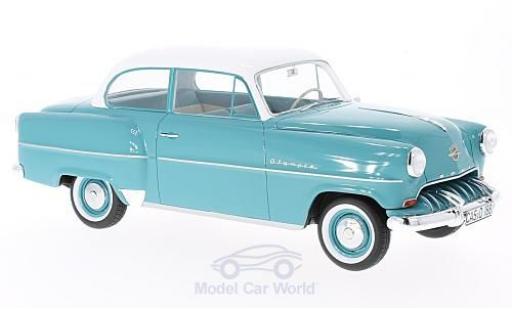 Opel Olympia 1/18 BoS Models Rekord turquoise/blanche 1953 ohne Vitrine miniature