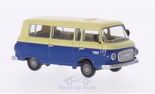 Barkas B 1000 1/87 Brekina beige/bleue Bus miniature
