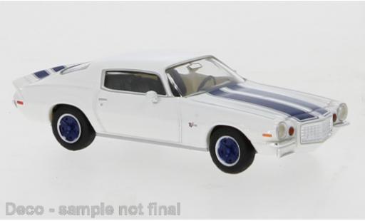 Chevrolet Camaro 1/87 Brekina Z 28 blanche/bleu foncé 1966 modellino in miniatura