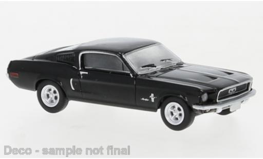 Ford Mustang 1/87 Brekina Fastback negro 1968 coche miniatura