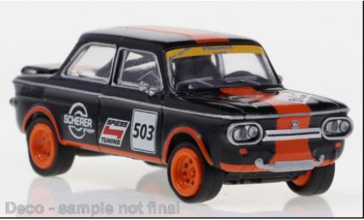 NSU TTS 1/87 Brekina nero/orange Spiess 1966 modellino in miniatura