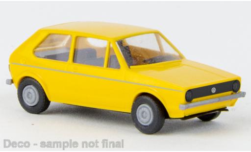 Volkswagen Golf 1/87 Brekina I giallo 1974 modellino in miniatura