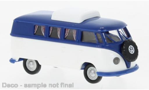 Volkswagen T1 1/87 Brekina b Camper bleue/blanche 1960 miniature