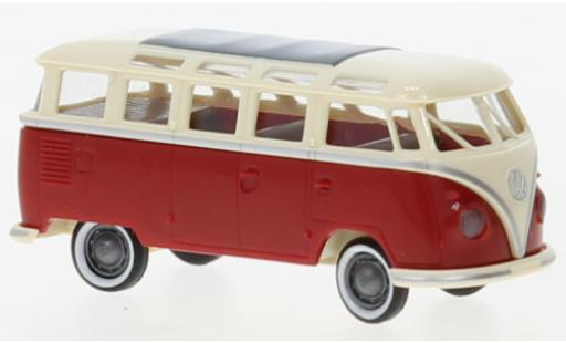 Volkswagen T1 1/87 Brekina b Samba beige clair/rouge 1960 modellino in miniatura