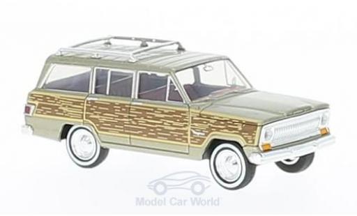 Jeep Wagoneer 1/87 Brekina metallic-beige/Holzoptik Woody miniature