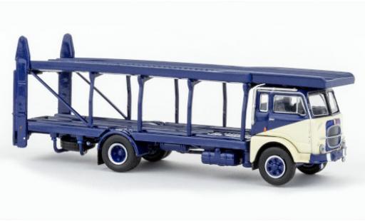 Fiat 642 1/87 Brekina Starline camion de transport de voiture bleu foncé/beige clair 1962 diecast model cars