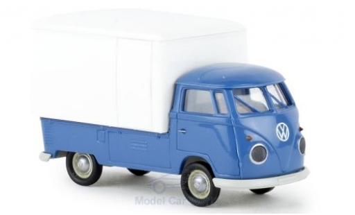 Volkswagen T1 1/87 Brekina b Großraum-Koffer bleue/blanche 1960 miniature