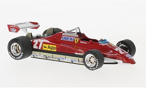 Ferrari 126 1/43 Brumm C2 Turbo No.27 formule 1 GP San Marino 1982 modellino in miniatura