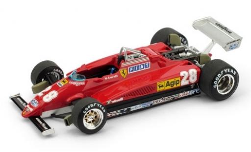 Ferrari 126 1/43 Brumm C2 Turbo No.28 formule 1 GP Italie 1982 miniature