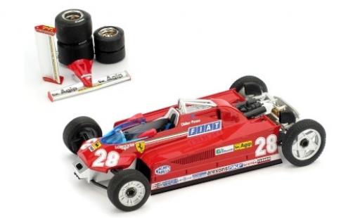 Ferrari 126 1/43 Brumm CK Turbo No.28 Scuderia formule 1 GP Monaco 1981 miniature
