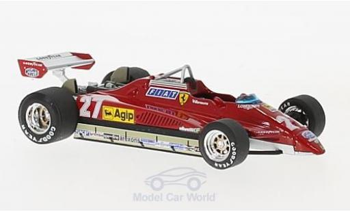 Ferrari 126 1/43 Brumm C2 Turbo No.27 Formel 1 GP San Marino 1982 G.Villeneuve miniature