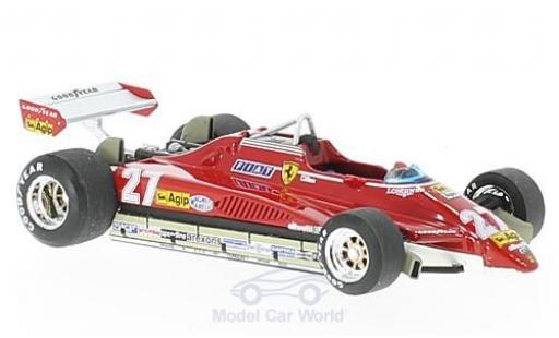 Ferrari 126 1982 1/43 Brumm C2 turbo No.27 Formel 1 GP Brasilien 1982 G.Villeneuve miniature