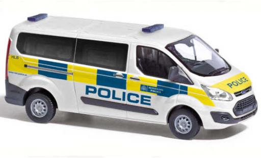 Ford Transit 1/87 Busch Custom Bus Police (GB) 2012 modellino in miniatura