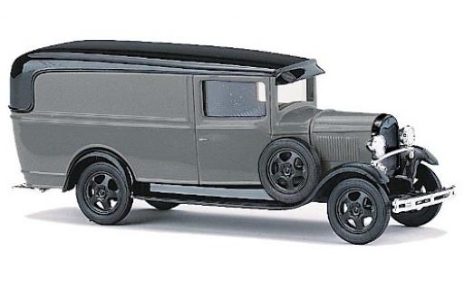 Ford Model A 1/87 Busch A grise/noire miniature