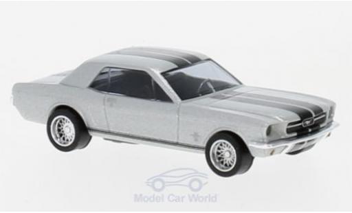 Ford Mustang 1/87 Busch Coupe grise/noire 1964 miniature