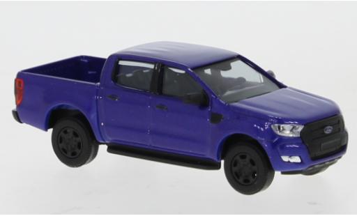 Ford Ranger 1/87 Busch DoKa metallic-bleue 2016 miniature