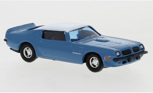 Pontiac Firebird 1/87 Busch Trans Am bleue/blanche 1974 miniature