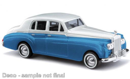 Rolls Royce Silver Cloud 1/87 Busch grise/bleue 1959 miniature
