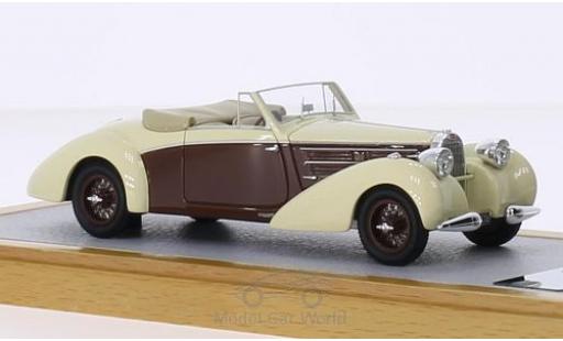 Bugatti 57 S 1/43 Chromes Type C Aravis Letourner & Marchand beige/marron RHD 1939 sn732 Maurice Chevalier miniature