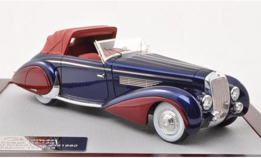 Delage D8-120 1/43 Chromes Cabriolet Grand Luxe Chapron metallic-bleue/metallic-dunkelrouge 1946 miniature