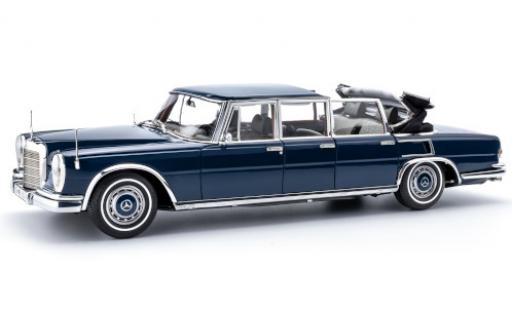 Mercedes 600 1/18 CMC Pullman Landaulet (W100) bleue 1965 miniature