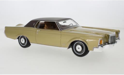Lincoln Continental 1/18 CMF Mark III gold 1970 miniature