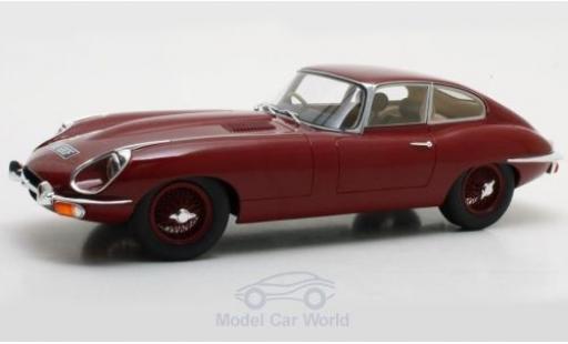 Jaguar E-Type 1/18 Cult Scale Models Coupe Series 2 dunkelrouge RHD 1968 miniature