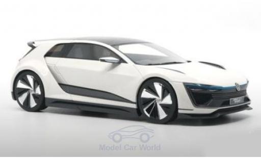 Volkswagen Golf 1/18 DNA Collectibles GTE Sport Concept white 2015 diecast model cars