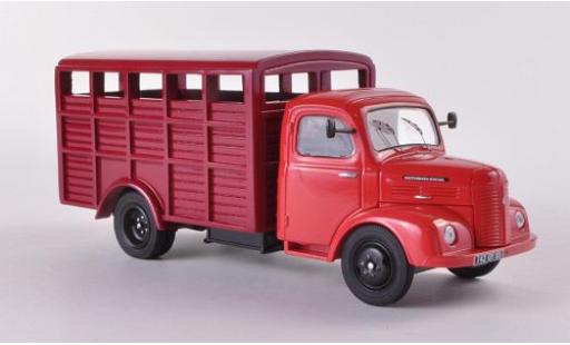 Hotchkiss PL50 1/43 Eligor rosso/dunkelrosso Viehtransporter modellino in miniatura