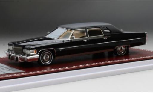 Cadillac Fleetwood 1/43 GIM   Great Iconic Models 75 noire/matt-noire 1976 miniature