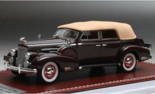 Cadillac V16 1/43 GIM   Great Iconic Models Series 90 Convertible Sedan dunkelrouge 1938 Verdeck fermé miniature