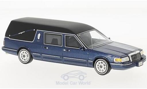 Lincoln Town Car 1/43 GLM Hearse metallic-bleue 1997 miniature