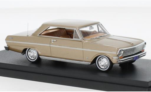 Chevrolet Nova 1/43 Goldvarg Collections metallise beige 1963 diecast model cars
