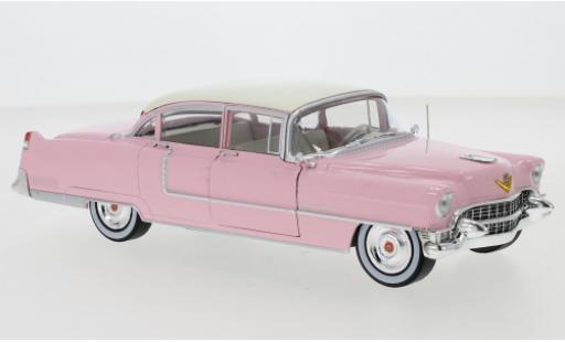 Cadillac Fleetwood 1/24 Greenlight Series 60 rosa/weiss 1955 modellautos