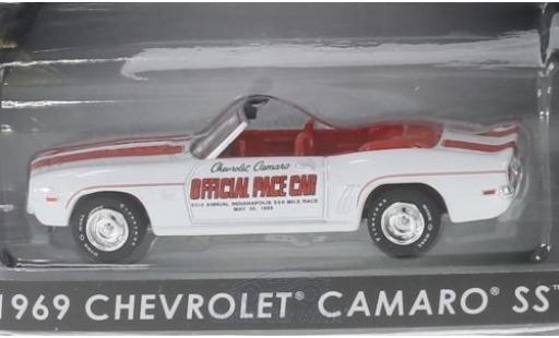 Chevrolet Camaro 1/64 Greenlight SS Convertible Offical Pace Car Indianapolis 500 1969 miniature