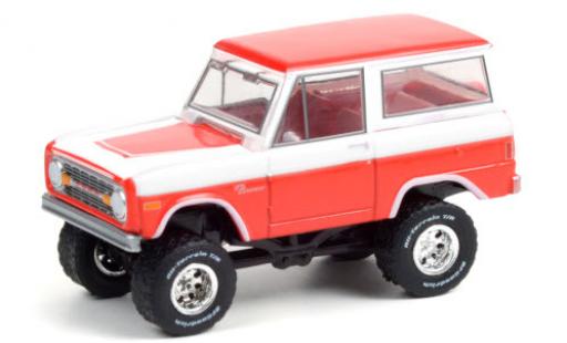Ford Bronco 1/64 Greenlight Custom SUV rouge/blanche 2015 miniature
