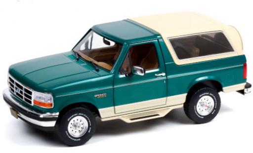 Ford Bronco 1/18 Greenlight Eddie Bauer Edition verte/beige 1993 miniature
