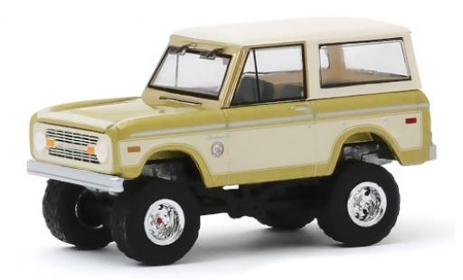 Ford Bronco 1/64 Greenlight gold/white Colorado Gold Rush 76 1976 diecast model cars