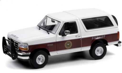 Ford Bronco 1/18 Greenlight XLT Absaroka County Sheriff 1994 miniature