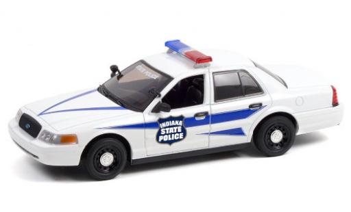 Ford Crown 1/24 Greenlight Victoria Indiana State Police 2008 Police Interceptor modellino in miniatura