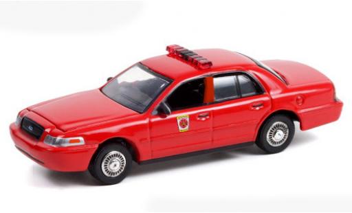 Ford Crown 1/64 Greenlight Victoria Interceptor rouge/Dekor Maryland Fire Department 2001 miniature