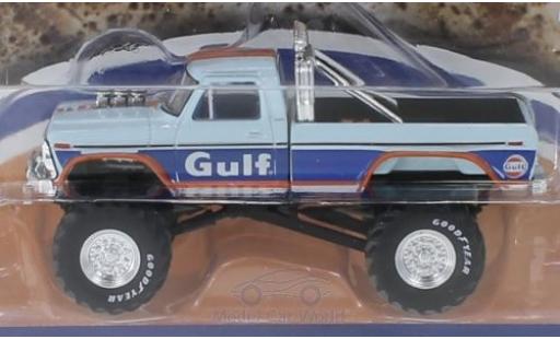 Ford F-250 1/64 Greenlight Monster Truck Gulf miniature