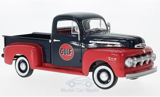 Ford F1 1/18 Greenlight Pick-Up dunkelbleue/rouge Gulf 1951 miniature